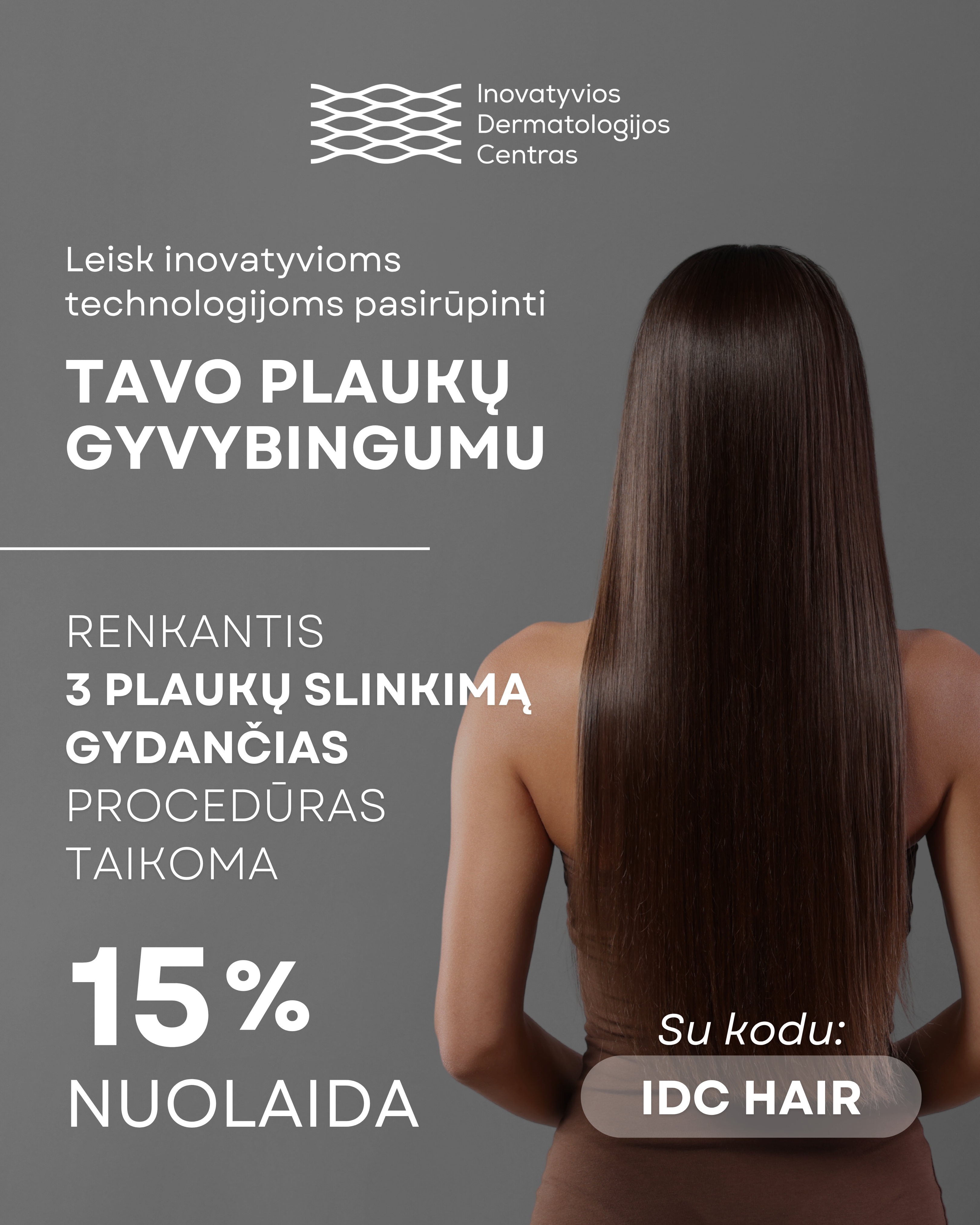 Vilnius 19 Plaukų slinkimo gydymas nuolaida