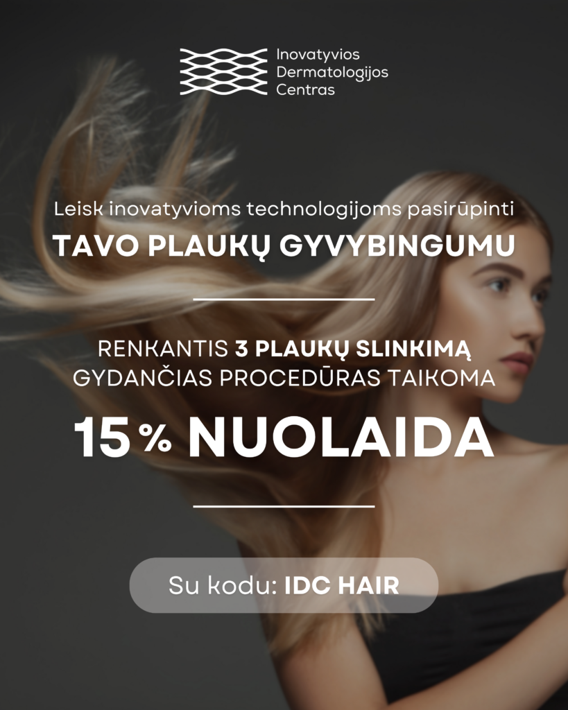 Plaukų slinkimo gydymas nuolaida