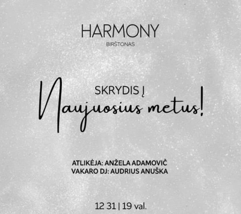 Tobula pradžia Harmony Birštone