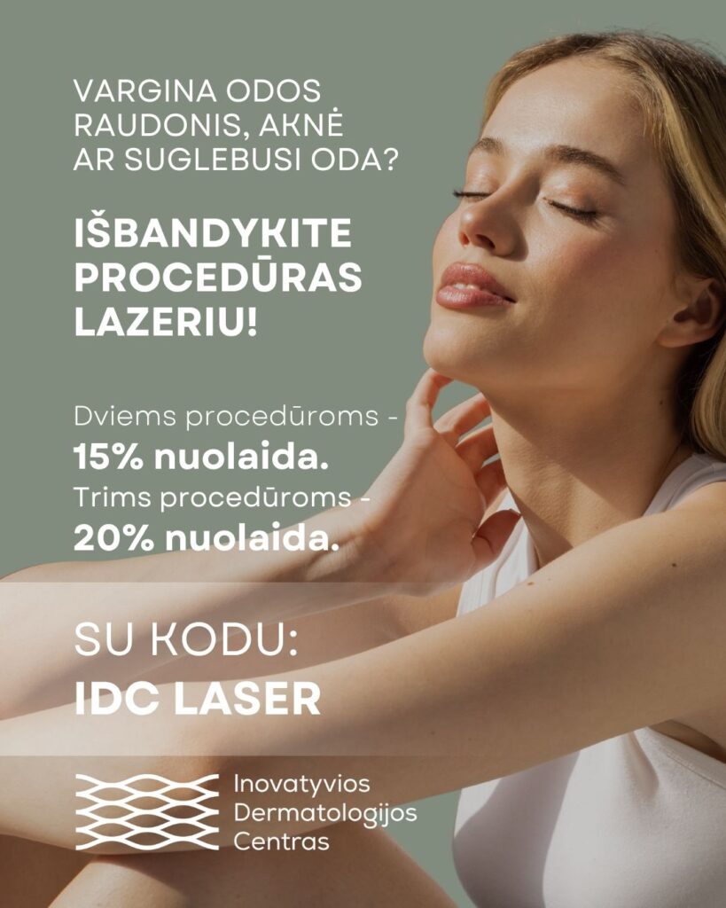 Lazeriniam odos gydymui nuolaida